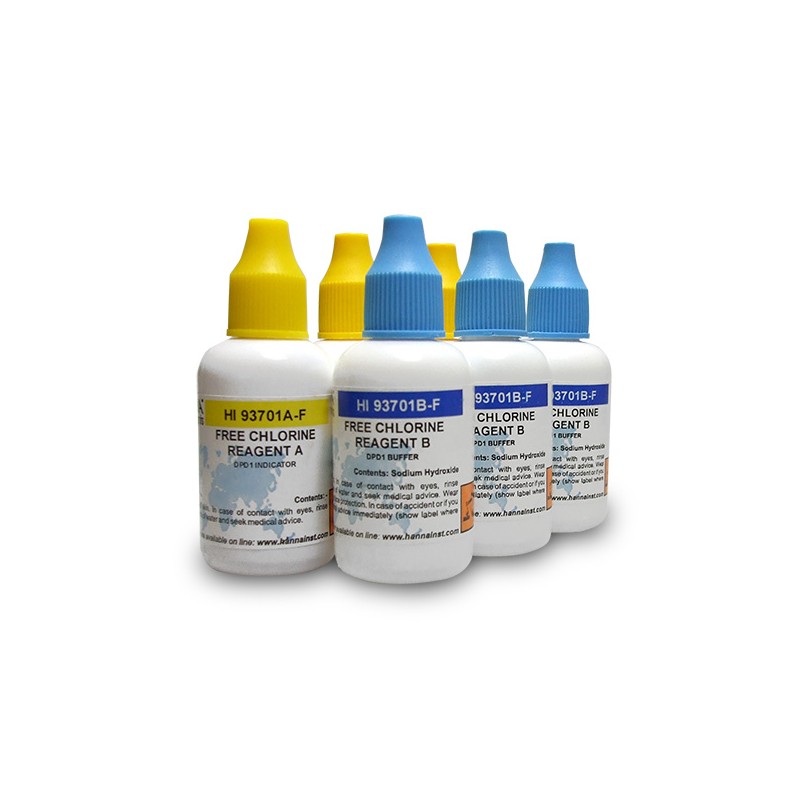 Hanna Instruments UK HI-93701-F Chlorine (Free) Liquid Reagents for 300 tests