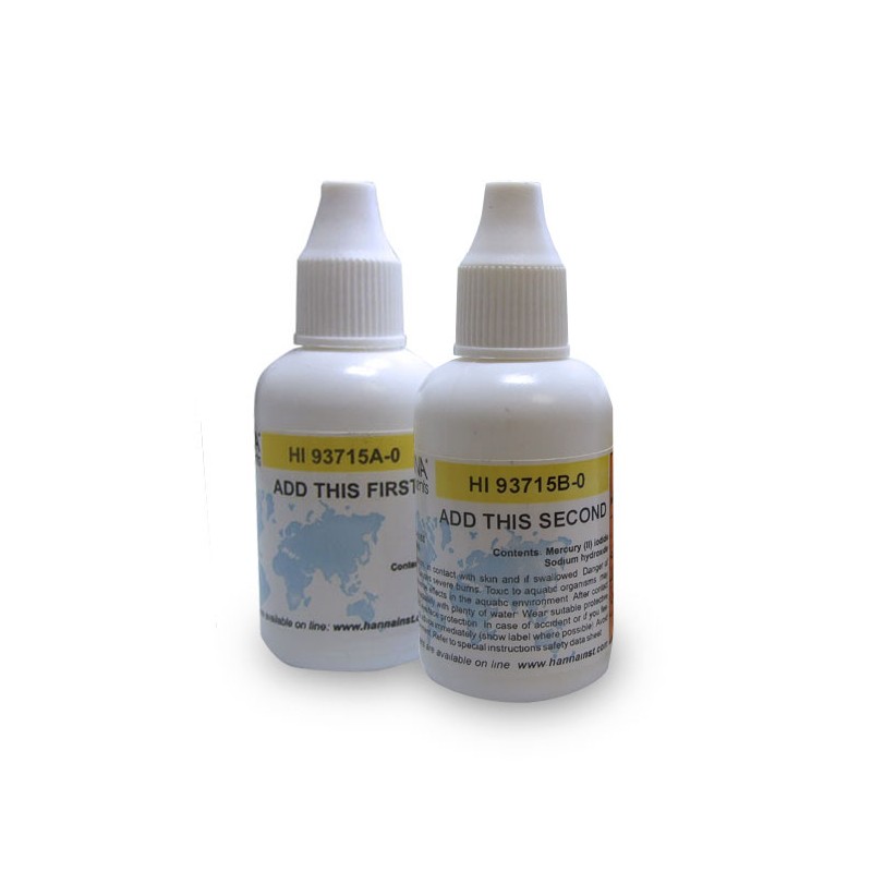 Hanna Instruments UK HI-93715-01 Ammonia MR Reagent, Nessler Method Hanna Instruments UK HI-93715-01 Ammonia MR Reagent, Nessler Method