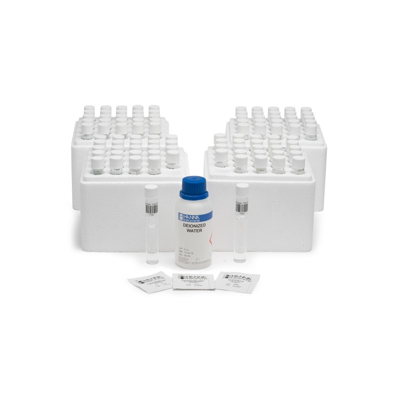 HANNA HI-94767B-50 Nitrogen Reagent, Total, High Range, Chromotropic Acid Method with Bar Code