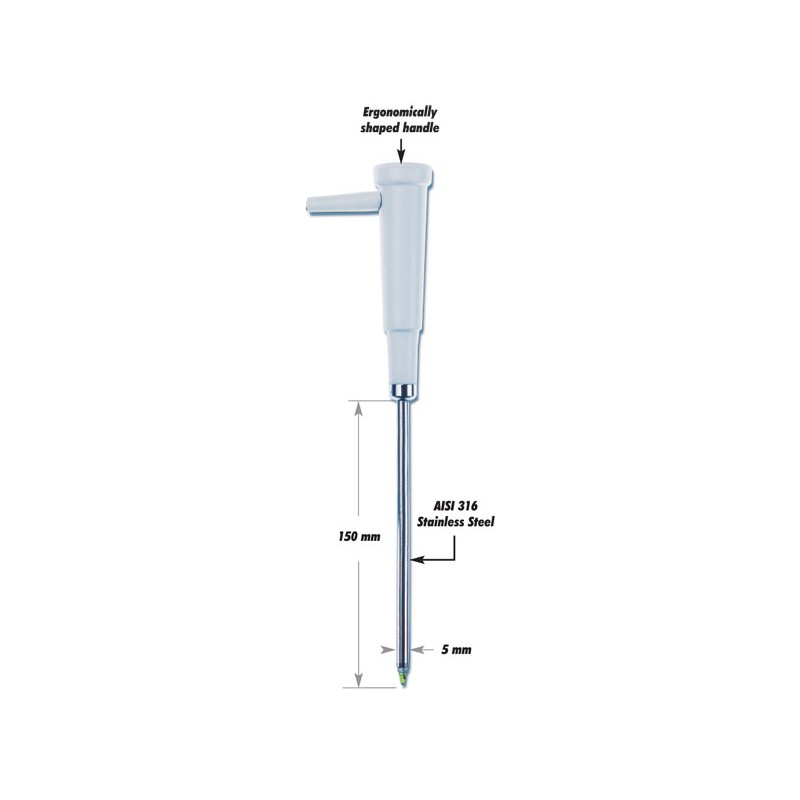 Hanna FC240B pH Stainless Steel Food Electrode - Ideal for Dairy Products Hanna FC240B pH Stainless Steel Food Electrode - Ideal for Dairy Products