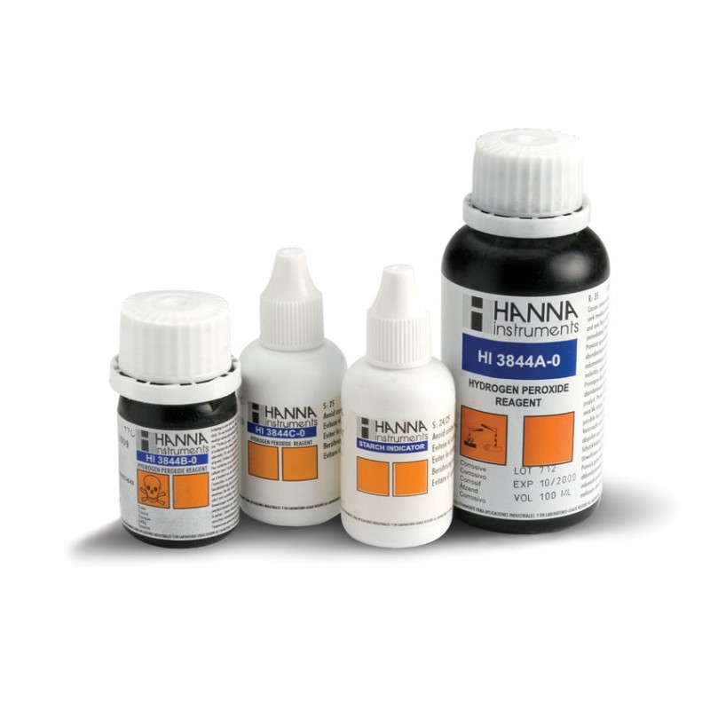 Hanna Instruments UK HI-3844-100 Replacement Reagents for HI-3844 Hydrogen Peroxide test kit