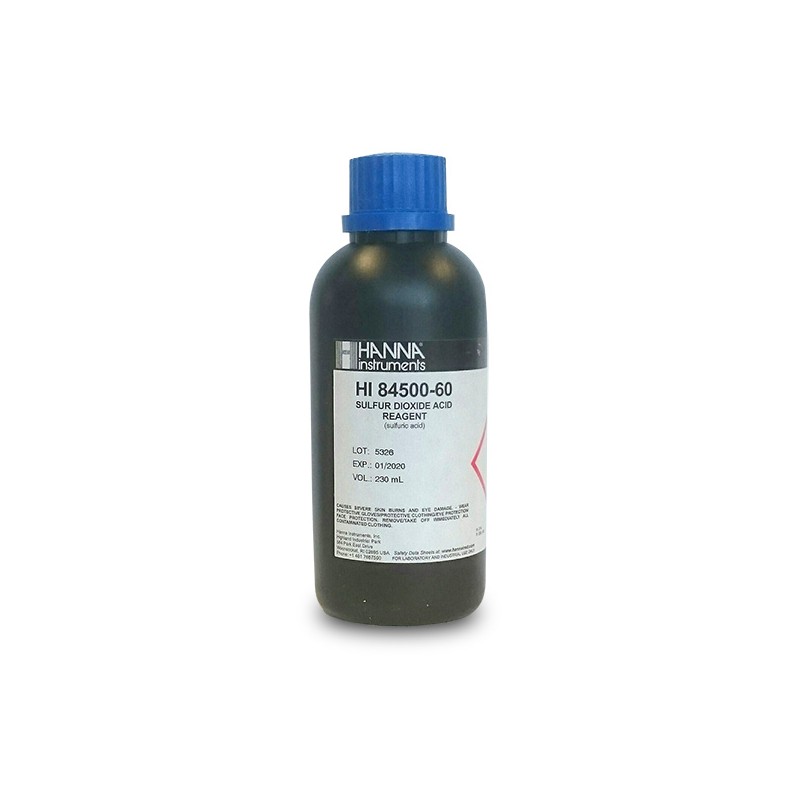 Hanna HI-84500-60 Acid Reagent for wine analysis, 230mL Hanna HI-84500-60 Acid Reagent for wine analysis, 230mL