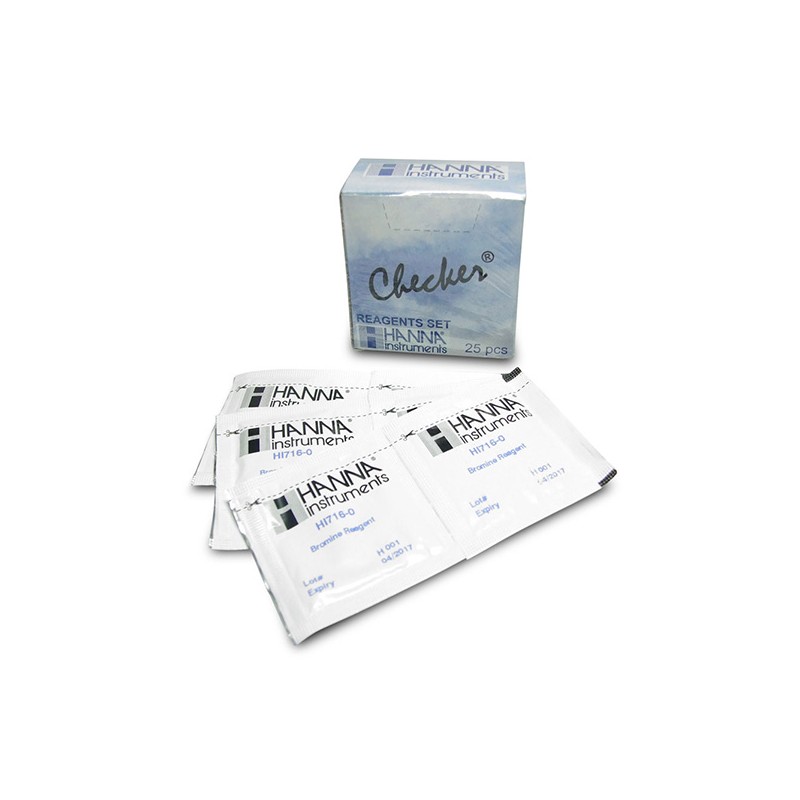 HANNA Instruments UK HI-716-25 Bromine Checker Reagents, 25 tests HANNA Instruments UK HI-716-25 Bromine Checker Reagents, 25 tests
