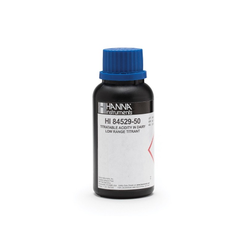 HANNA HI-84529-50 Titrant solution for low range Acidity 20, 120ml 