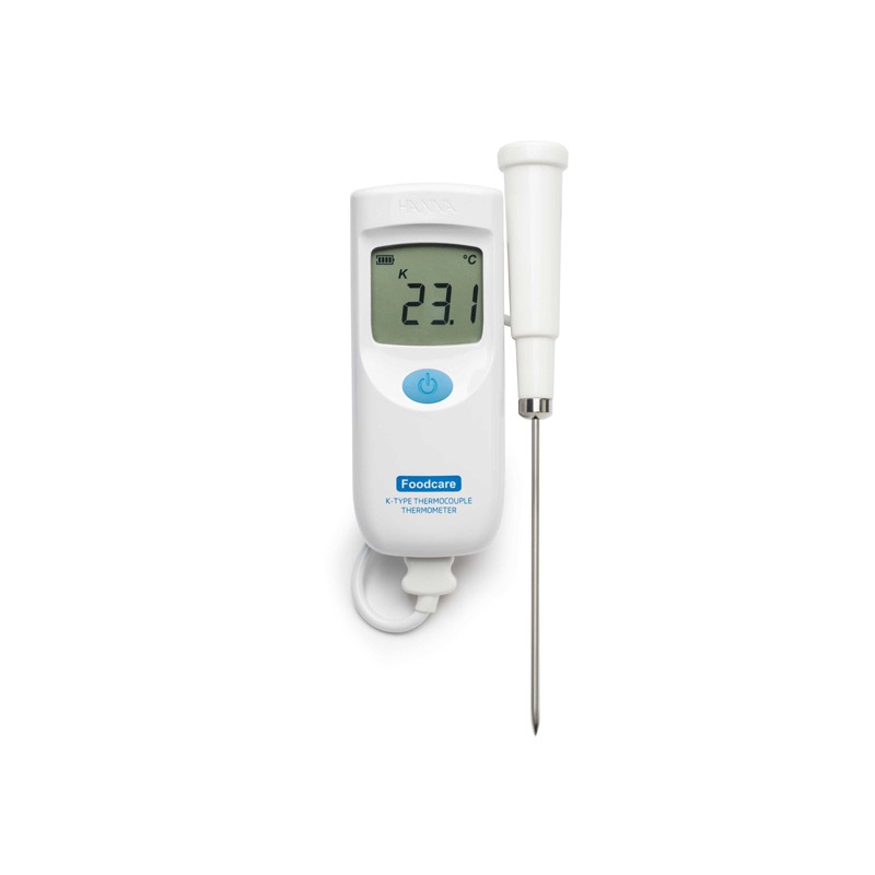 Hanna HI-935001 Foodcare K-Type Thermocouple Thermometer with Interchangeable Probe Hanna HI-935001 Foodcare K-Type Thermocouple Thermometer with Interchangeable Probe