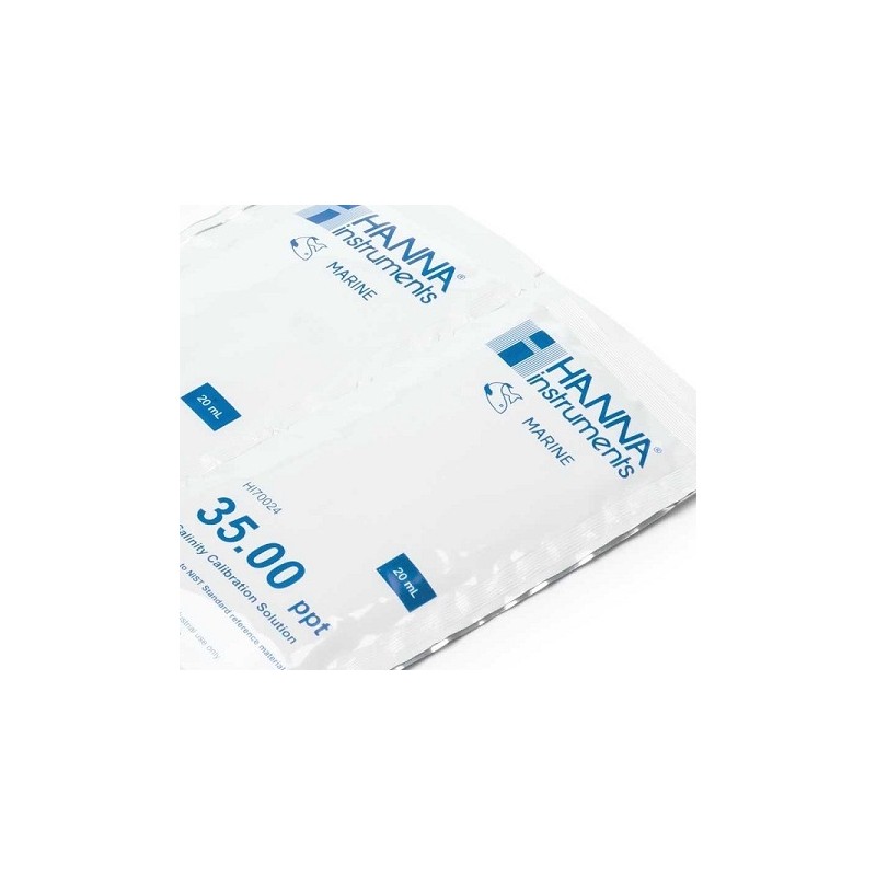HI-70024P Salinity Standard 35.00ppt, 25 x 20ml sachets