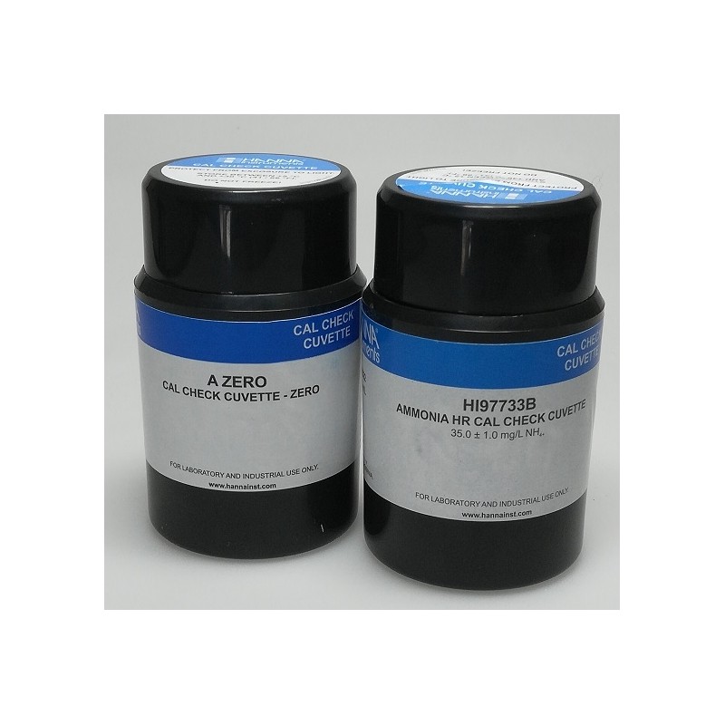 HI-97733-11 Ammonia High Range Cal Check standards HI-97733-11 Ammonia High Range Cal Check standards