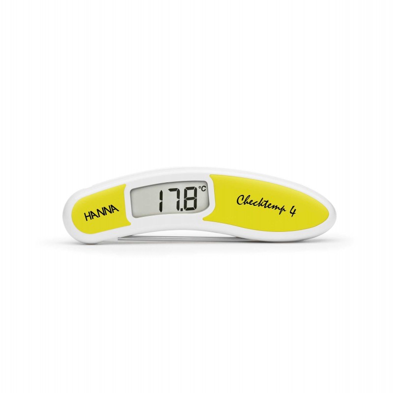 Hanna Instruments UK HI-151-3 Checktemp4 yellow folding thermometer for cooked meat - food thermometer Hanna Instruments UK HI-151-3 Checktemp4 yellow folding thermometer for cooked meat - food thermometer