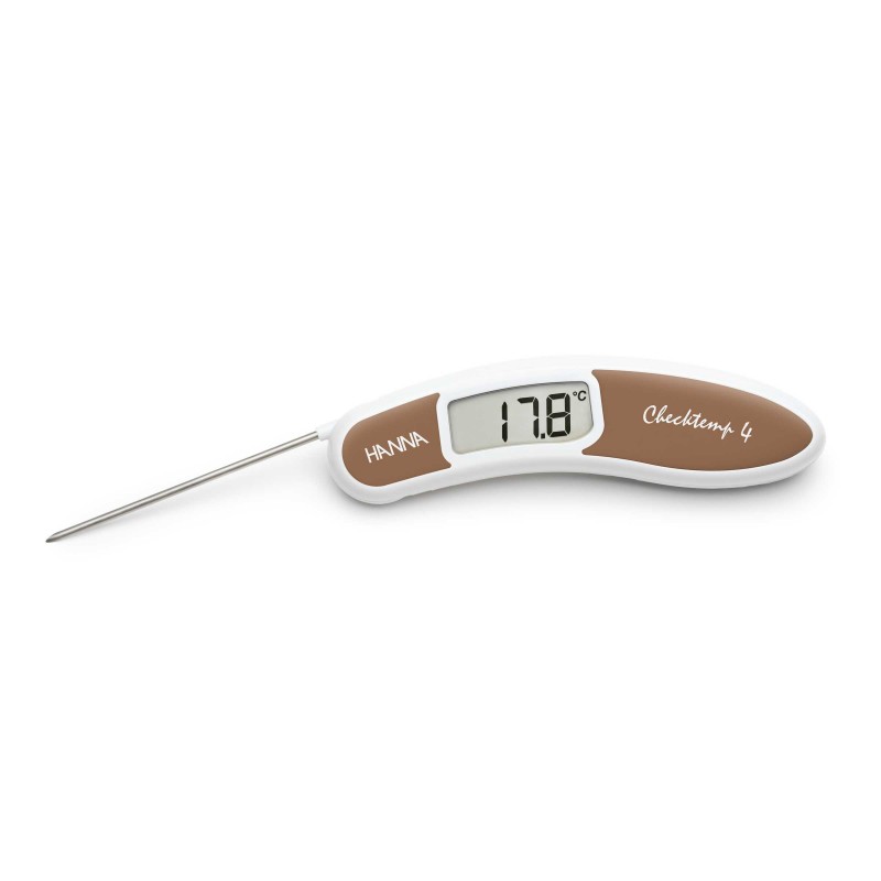 Hanna Instruments UK High accuracy brown folding thermometer for vegetables Checktemp4 food thermometer