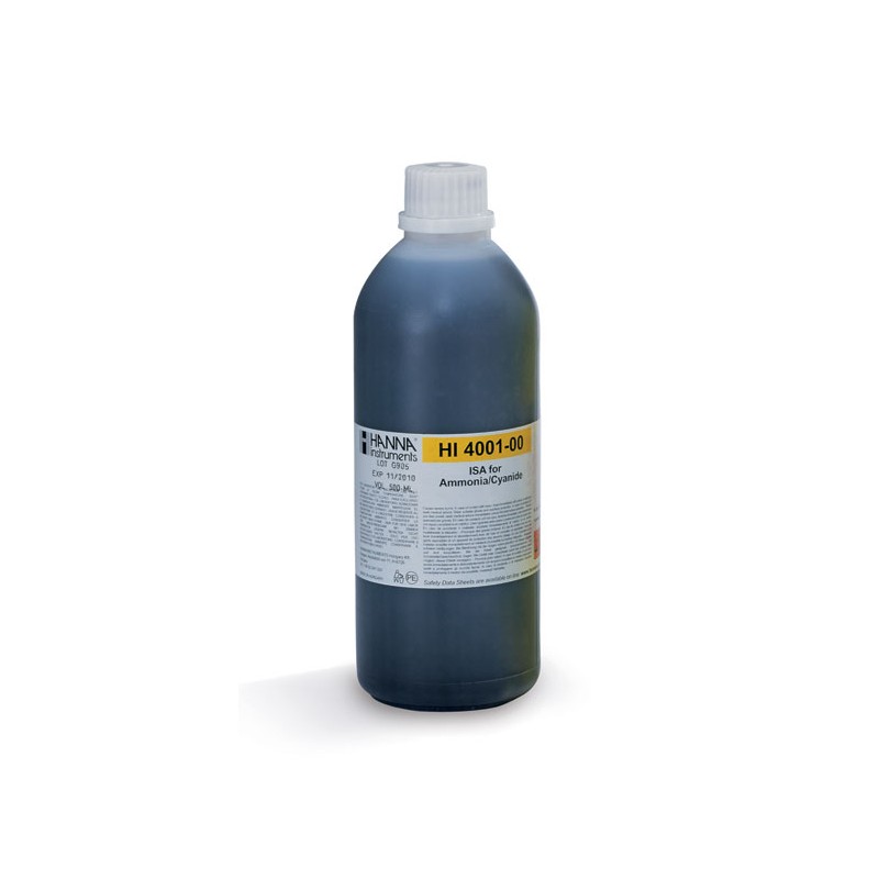 HANNA HI-4001-00 Alkaline ISA for Ammonia and Cyanide ISE, 500ml
