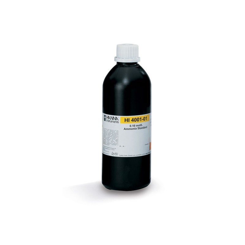 HANNA HI-4001-01 0.1 M Ammonia Standard, 500 mL HANNA HI-4001-01 0.1 M Ammonia Standard, 500 mL