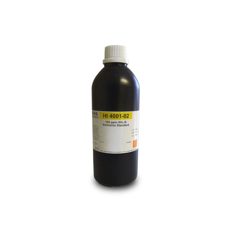 HANNA HI-4001-02 100mg/L Ammonia Standard, 500 mL