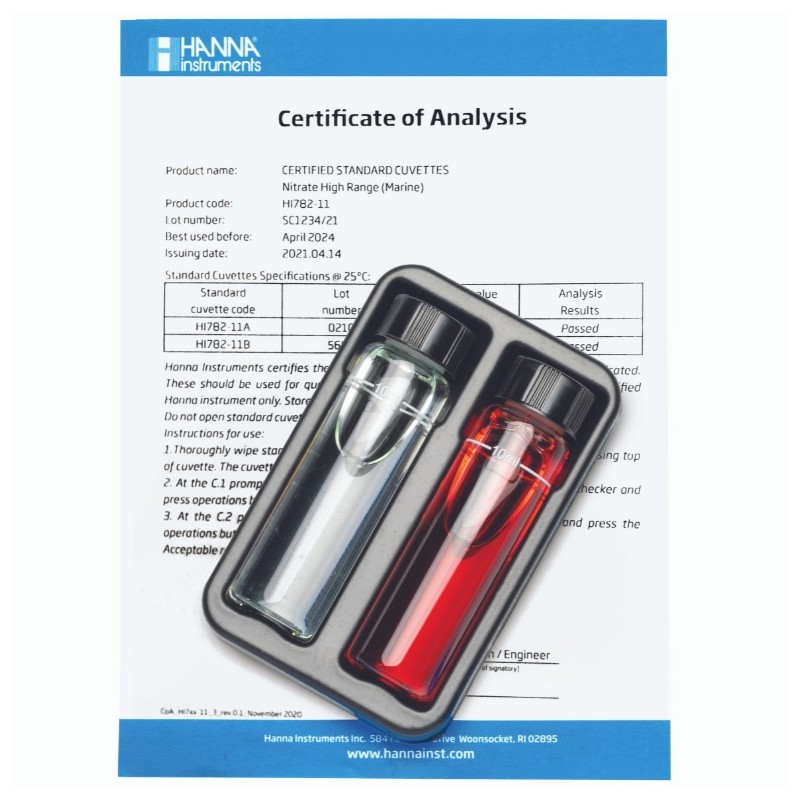 Hanna Instruments UK HI-782-11 Marine High Range Nitrate Standards