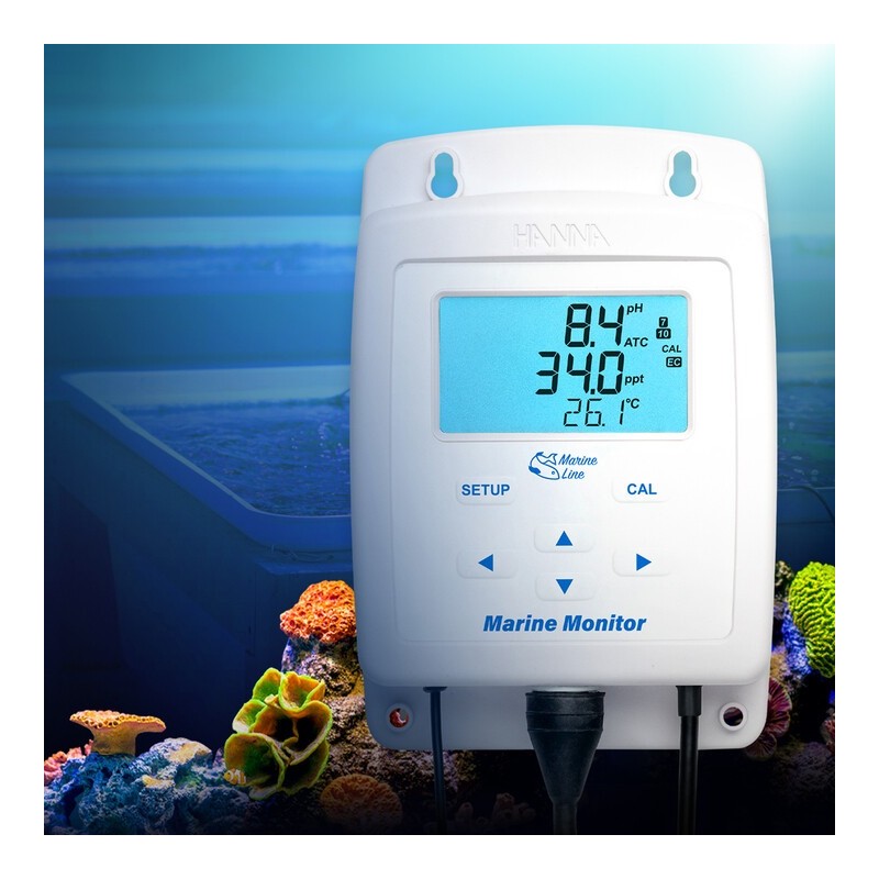 HI-981520 Marine Monitor for pH, Marine Salinity and Temperature