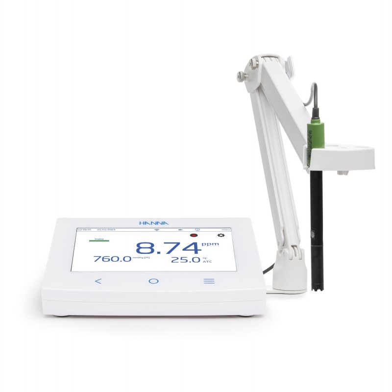 HI-6421P-02 Advanced Dissolved Oxygen Benchtop Meter with HI-764833 Polarographic DO Probe