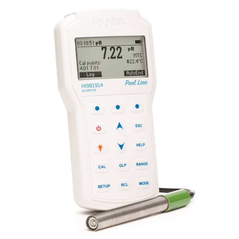 HI-981914 Pool line Professional Waterproof Portable pH/ORP/ISE Meter HI-981914 Pool line Professional Waterproof Portable pH/ORP/ISE Meter