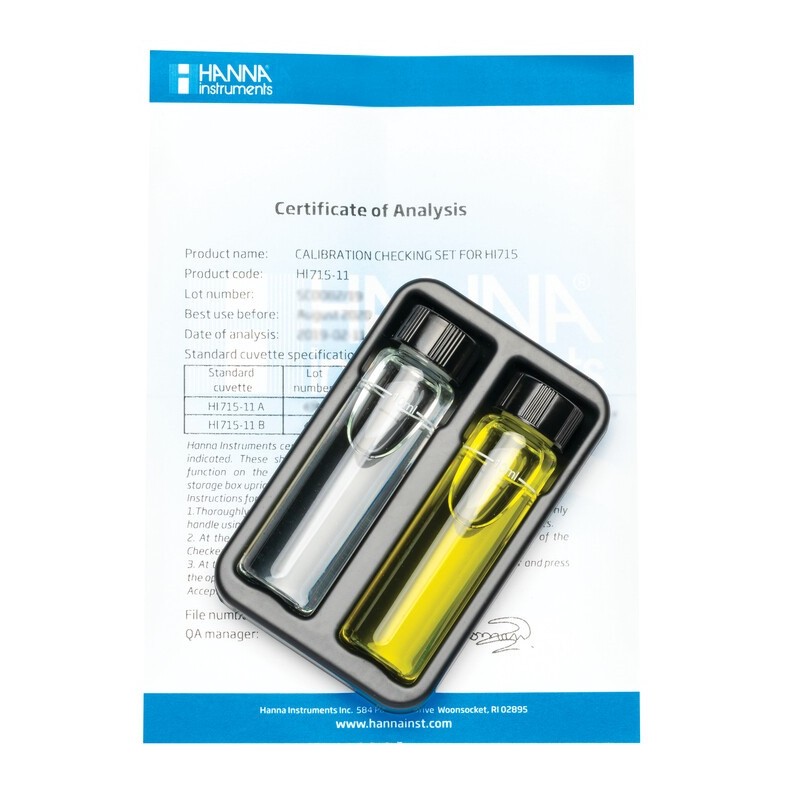 Hanna Instruments UK HI-715-11 Calibration Check Set for the HI-715 Ammonia Medium Range Checker HC Hanna Instruments UK HI-715-11 Calibration Check Set for the HI-715 Ammonia Medium Range Checker HC