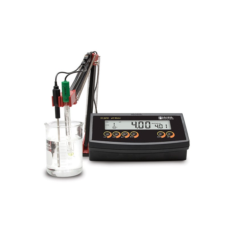HI-2210-02 Bench Top pH Meter with pH electrode and temperature probe HI-2210-02 Bench Top pH Meter with pH electrode and temperature probe