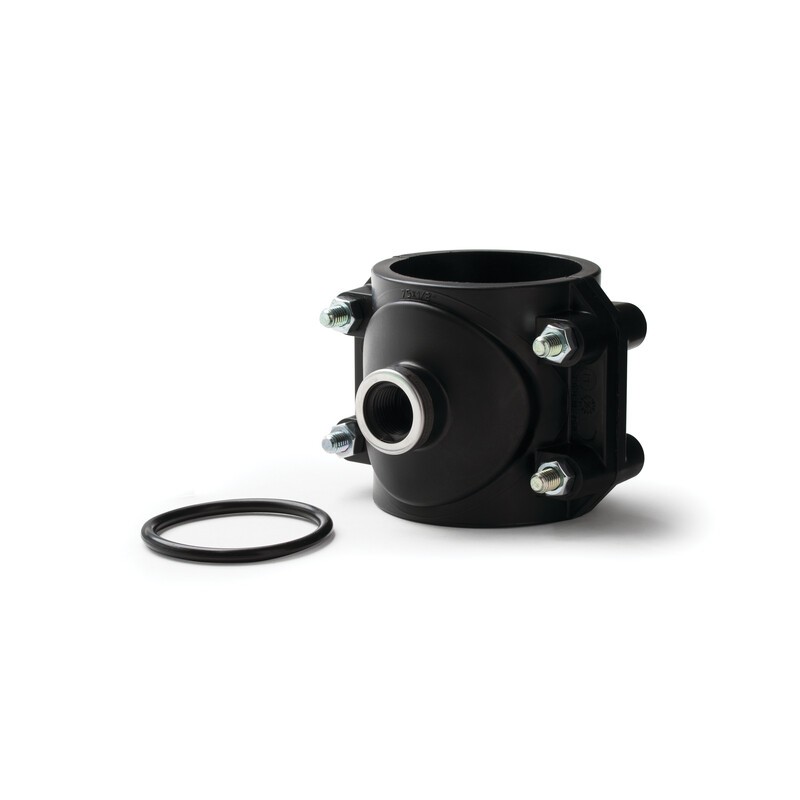 BL-120-275 Injection Saddle for 75mm pipe diameter half-inch thread BL-120-275 Injection Saddle for 75mm pipe diameter half-inch thread
