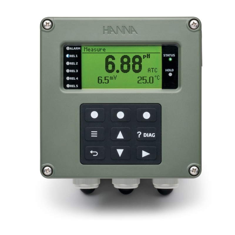 HI-510-0540 Process Controller with digital probe inputs, 5 relays, 4 analogue outputs
