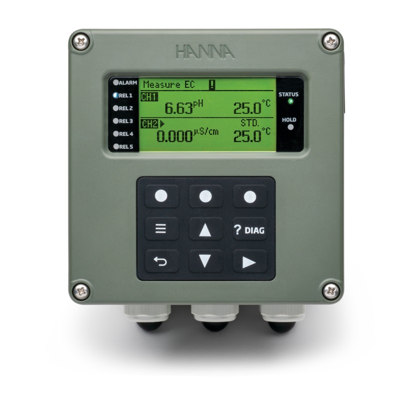 HI-520-0540 Dual Channel Process Controller, 5 relays, 4 analog outputs