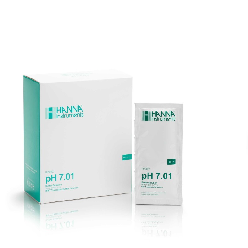 Hanna HI-70007P pH 7.01 Buffer Sachets, 25 x 20 mL sachets Hanna HI-70007P pH 7.01 Buffer Sachets, 25 x 20 mL sachets