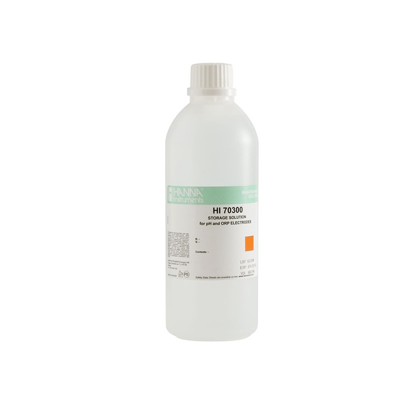 Hanna HI-70300L pH Electrode Storage Solution, 500 mL