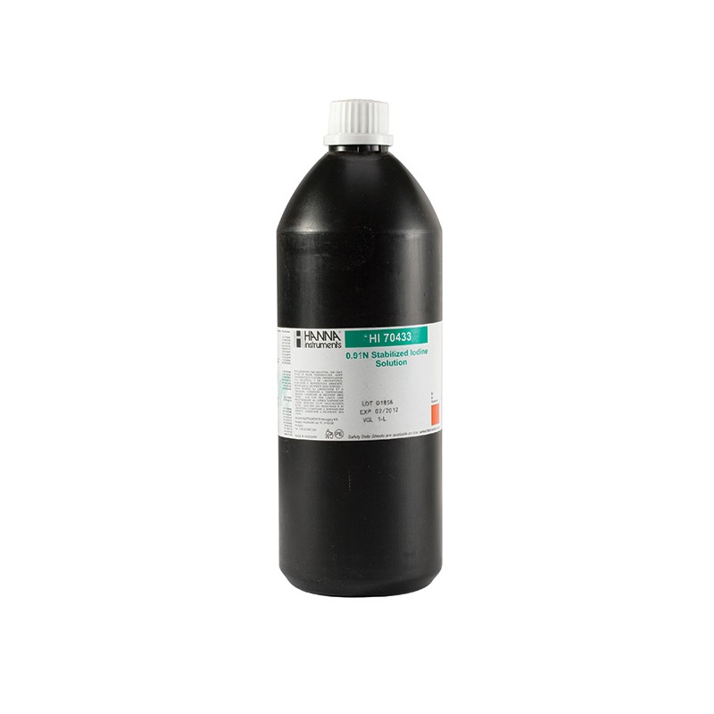 Hanna HI-70433 0.01N stabilised iodine, 1 Litre Hanna HI-70433 0.01N stabilised iodine, 1 Litre