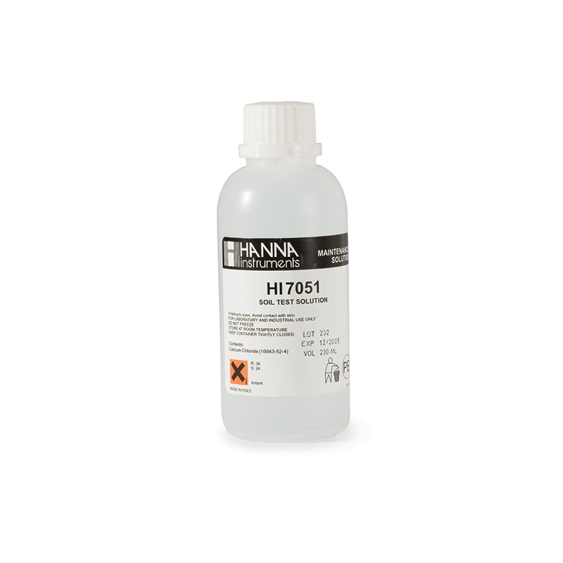 Hanna HI-7051M Soil Sample Preparation Solution, 230 mL bottle