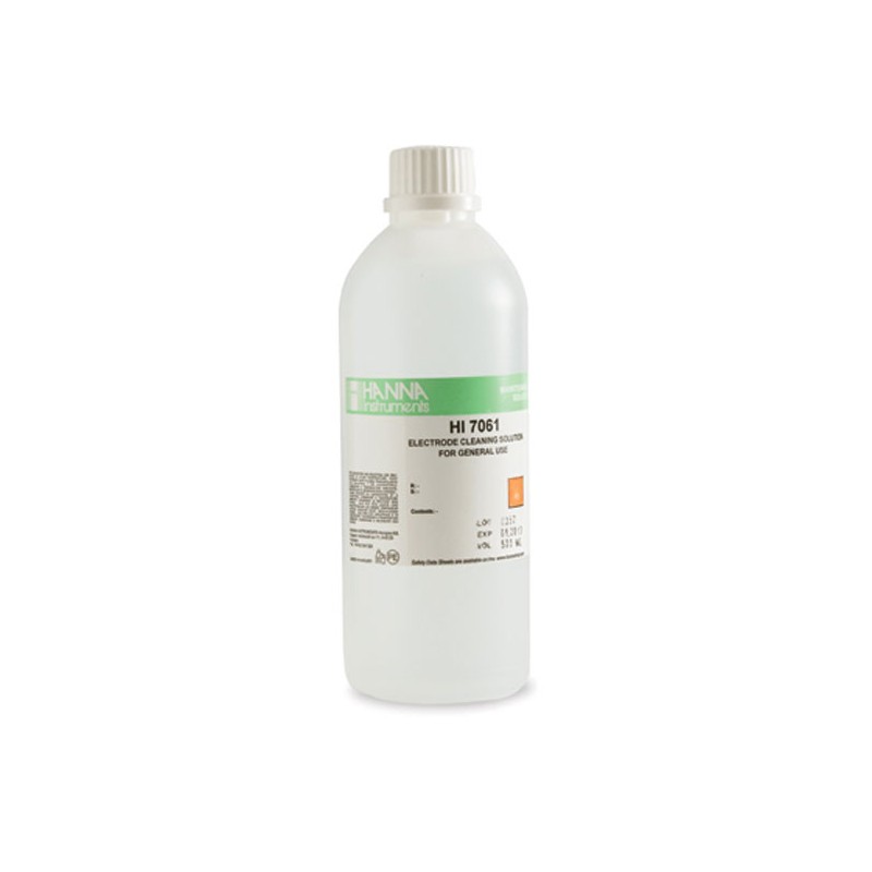 Hanna HI-7061L General Purpose Electrode Cleaning Solution, 500mL Hanna HI-7061L General Purpose Electrode Cleaning Solution, 500mL