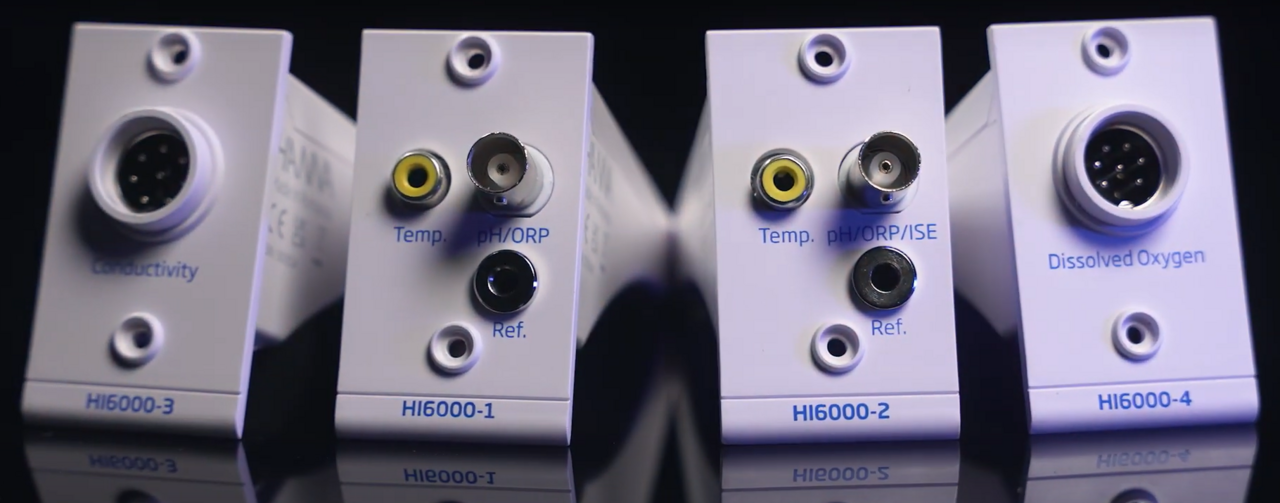 An image of the four modules available for the Hanna HI-6000 modular meter